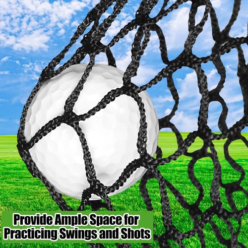 Golf Practice Net, 10 x 10 Ft Golf Hitting Nets Heavy Duty Nylon Golf Netting for Garage Backyard
