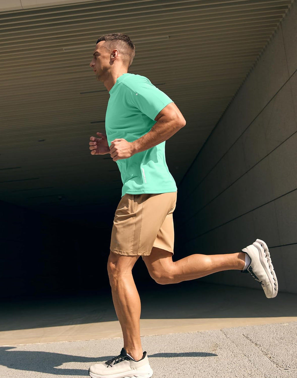 Pudolla Men's Running T-Shirts - Lightweight Quick-Dry Athletic Gym Tees | Short Sleeve Sport Tops