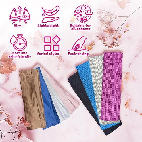HAIOLORPRO 8PCS Workout Headbands - Non-Slip, Elastic & Soft Wide Bands for Running, Yoga & Daily Use