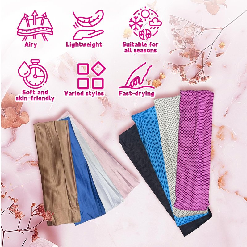 HAIOLORPRO 8PCS Workout Headbands for Women Non Slip, Elastic Thick Head Bands, Stretchy Soft Wide Headbands for Women Men for Running, Workouts, Yoga, Daily Use