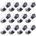 Comfoex 12 Pairs Boys Ankle Cushioned Socks Athletic Low Cut Sports Breathable Socks For Kids 4-6 6-8 8-10 10-12 Years Old