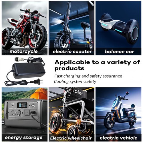 YZPOWER 58.8V 4A Lithium Battery Charger for Electric Bike Electric Scooter ，Ebike Battery Charger for 48V 52V 14s Li-ion Batteries Gx16-3 Standard 3 Prong Plug