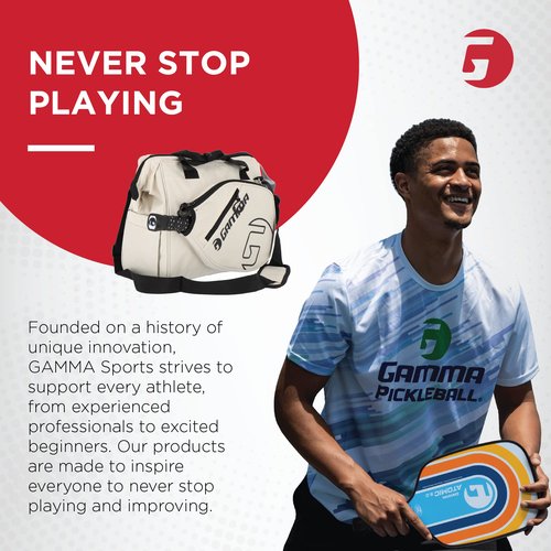 Gamma Sports Tour Tote Bag, Pickleball Bag for Pickleball Paddles, Gear, and Clothes, White