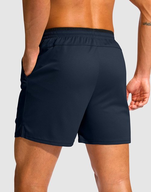 G Gradual Men's Running Athletic Shorts - Lightweight Quick-Dry Gym Shorts with Zipper Pocket | 5"/7" Sizes