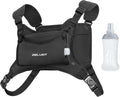 Skiennix Running Vest - Lightweight Adjustable Chest Pack with 350ml Soft Flask & 4 Pockets | Reflective for Trail Running, Hiking, Cycling, Marathon