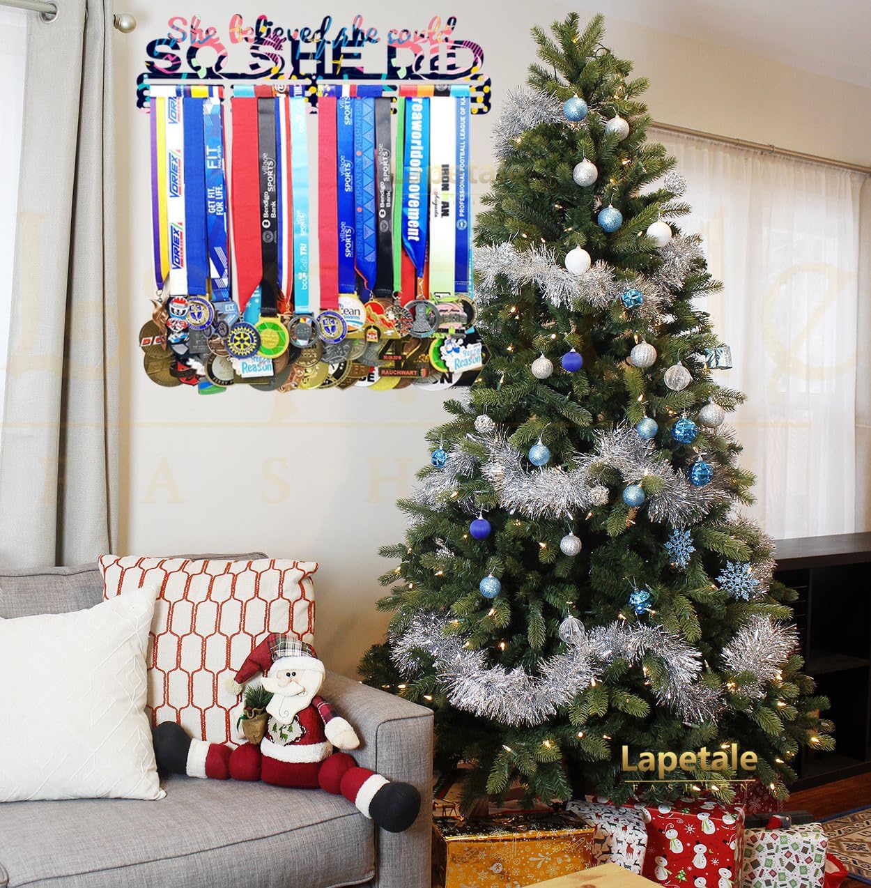 Skiennix Race Medal Holder - Stylish Wall Hanger for Marathon Medals | Perfect Runner Display