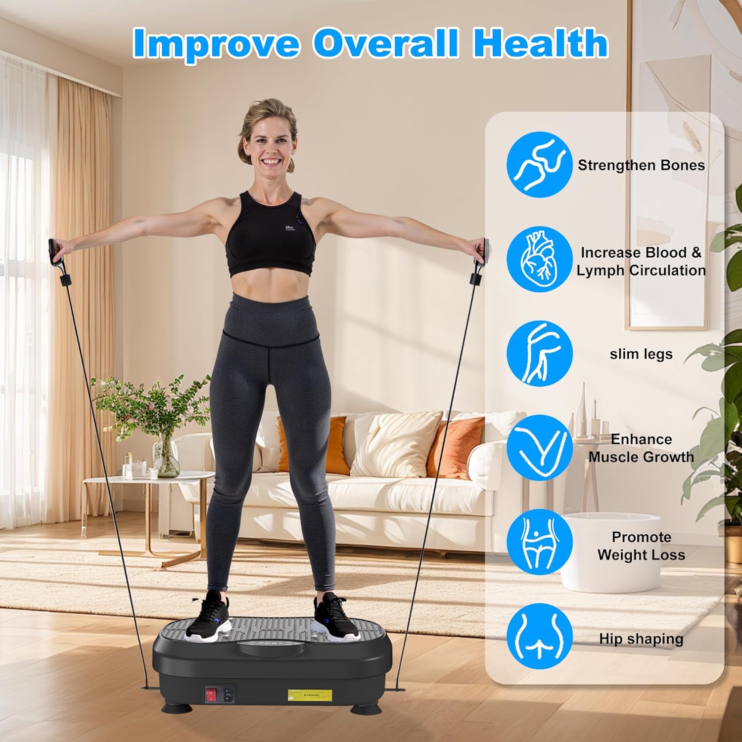 Skiennix Vibration Plate Exercise Machine - Whole Body Fitness & Lymphatic Drainage | Weight Loss Shake Board