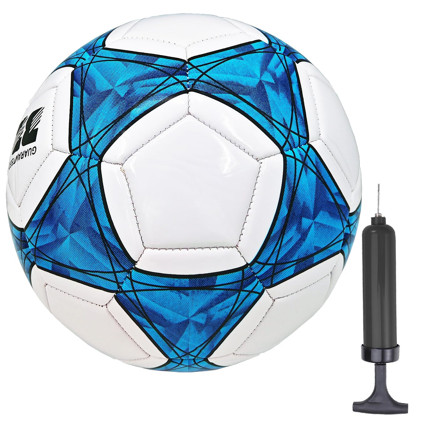 AYANICA Soccer Ball Size 3,4,5 Soft PU for Practice Training Gift Boys Girls Come with Random Color Pump and Needle