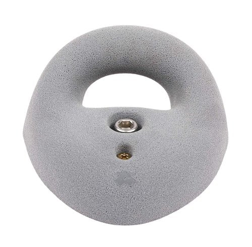 Atomik Rock Climbing Holds Large Bolt-On Ring in Gray Used in Gyms for Down-Climbing