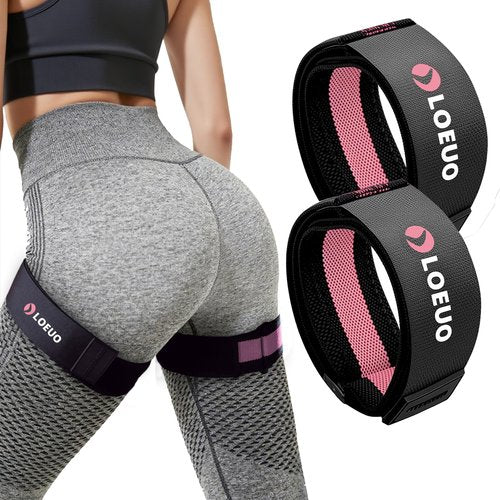 LOEUO Booty Bands for Working Out Glutes, Adjustable Blood Flow Restriction Bands with Non Slip for Workout Butt & Thigh Building, Occlusion Bands for Women and Men Glutes Easy to Carry