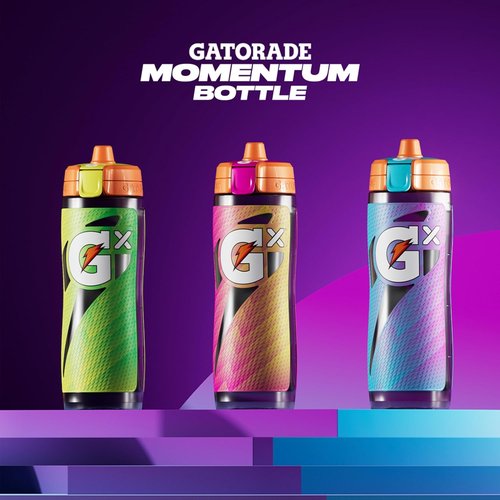 Gatorade Gx Bottle - Momentum Neon Blue | Durable Sports Hydration Solution
