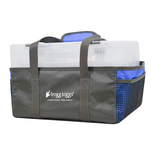 FROGG TOGGS Fishing Tray Tote, Secures Organizes and Protects Tackle Trays, Blue, OS