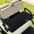 Gloserin Golf Cart Seat Covers,Universal Golf Cart Seat Towel Blanket with 4 Front Pockets,Waterproof & Anti-Slip Bottom Golf Cart Accessories Fits for EZGO, Yamaha, Club Car (Black)