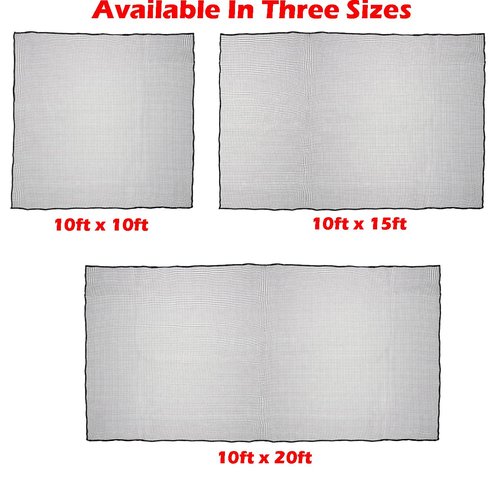 10FT x 10FT Strong Durable Heavy Duty Frequent Use Sports Barrier Net with Around Finished Seam Hitting Practice Nylon Netting High Impact Indoor Outdoor for Golf Baseball Hockey Soccer