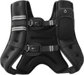 ZELUS Weighted Vest - Adjustable 6lb to 30lb for Enhanced Strength Training & Fitness | Reflective Stripe