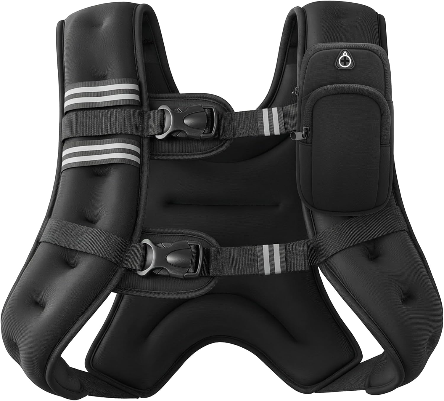 ZELUS Weighted Vest - Adjustable 6lb to 30lb for Enhanced Strength Training & Fitness | Reflective Stripe