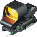 PINTY Red Dot Sight - Compact Tactical Reflex Optics with Multiple Reticles for Picatinny Rail