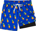 XOMZG Men's Swim Trunks - Quick Dry Beach Shorts with Mesh Lining & Pockets | Hawaiian Style