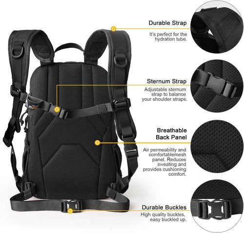 Mardingtop Small Tactical Backpack - Molle Hiking Pack for Outdoor Adventures | 15L/25L Options