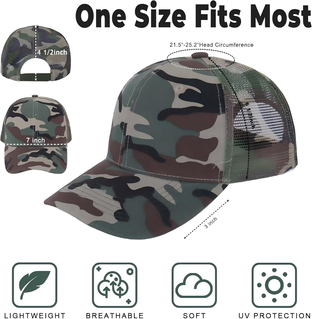 ZH 12 Pack Mesh Trucker Hats - Bulk Baseball Caps for Men & Women | Stylish & Comfortable