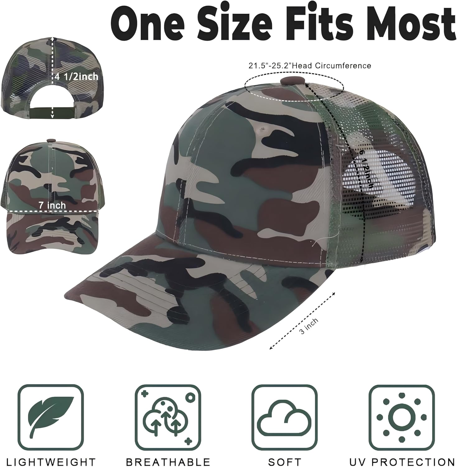 ZH 12 Pack Mesh Trucker Hats - Bulk Baseball Caps for Men & Women | Stylish & Comfortable
