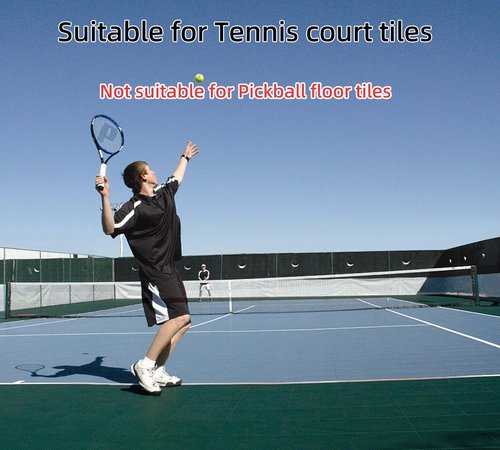 jxgzyy 24 PCS Basketball Court Tiles, 5/8 Inch Thick Interlocking Sport Outdoor Floor Tiles, Non Slip PP Drainage Mat for Tennis Court Drain Deck Pool Patio Shower Kitchen Garage Poach