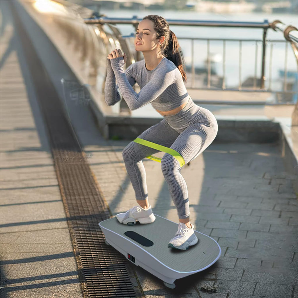 Silent Vibration Plate by [Brand Name] - Effective Exercise Machine for Weight Loss | Compact Design