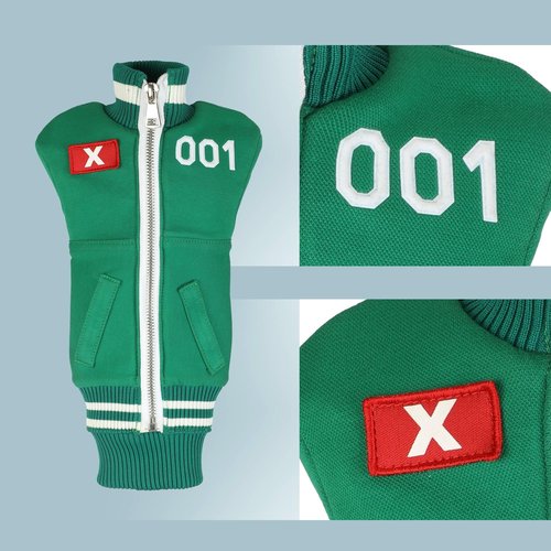 Unique Premium Golf Driver Head Cover – Retro Tracksuit Style with 001 Player Design