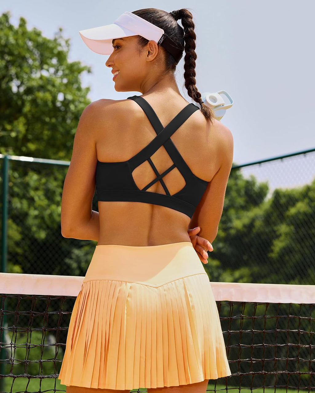 RUNNING GIRL Sports Bra - High Impact Molded Cup Design with Sewn-In Pads for Ultimate Comfort
