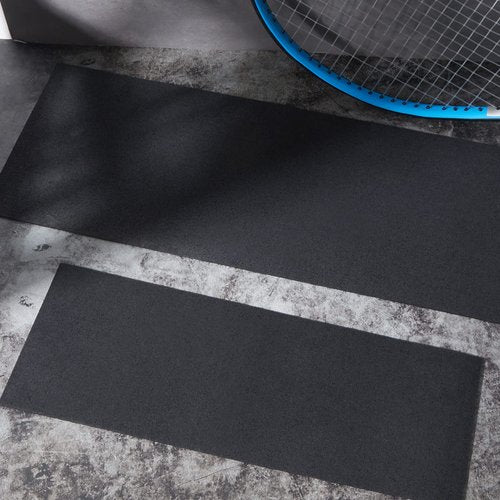 Riakrum 2 Pieces Rower Mat Compatible with Model D Concept 2 Rowing Machine Anti Slip and High Density Thick Floor Mat for Home Gym Foam, Black