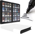 D DACCKIT Card Binder - 16 Pocket Ringless Album for 1024 Trading & Sports Cards | Classic White