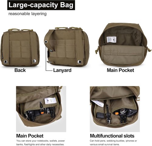 Mardingtop Tactical Utility Pouch - Military Molle EDC Tool Bag for Easy Organization | Compact Size