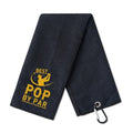 CybGene Pop Gifts Golf Towel, Pop on Father‘s Day, 15.8 x 23.6 inches Microfiber Golf Towel for Golf Bags, Pops Gifts