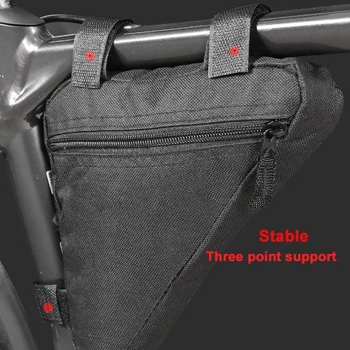 COTOUXKER Bike Frame Bag, Mountain Bike Bag for Road and Mountain Bikes Lightweight Cycling Storage Bags (Small black)