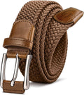 Skiennix Stretch Braided Belt for Men - Elastic Woven Golf Belt | Perfect for Jeans & Casual Wear