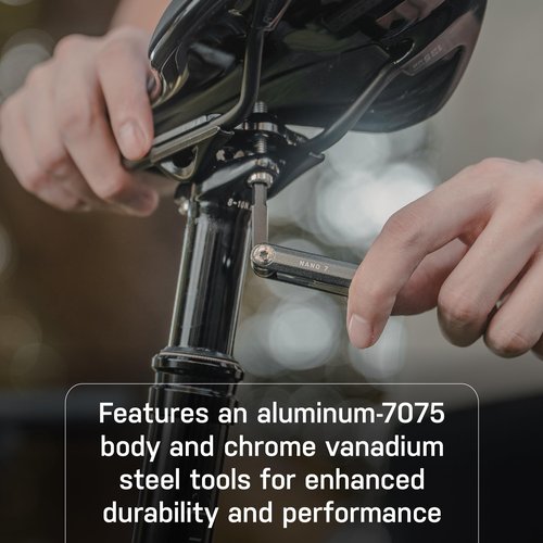 Topeak Nano 7 Multi-Tool - Compact CNC-Made Portable Tool with 7 Functions - Nano 7 (7 functions)