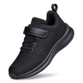 Boys Girls Sneakers Non-Slip Lightweight Running Shoes for Kids Breathable Tennis Shoes All Black Little Kid Size 2