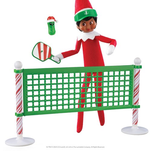 The Elf on the Shelf Polar Props Pickleball Play Pack Set - Elf Props and Accessories for Fun Holiday Sports Elf Scenes - Scout Elf Not Included