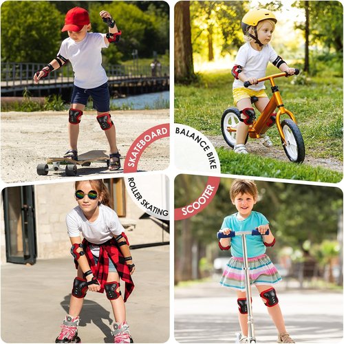 BOSONER Kids Protective Gear Set - Knee & Elbow Pads for Roller Skating, BMX, and Cycling | Durable & Comfortable