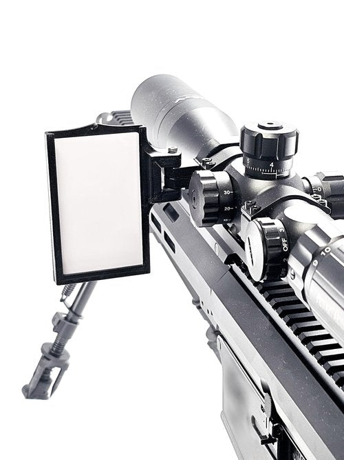 WILBUR'S FINEST Rifle Mounted Data Elevation and Windage Settings Scope Mount Card Holder Dope (30mm Scope Mount)