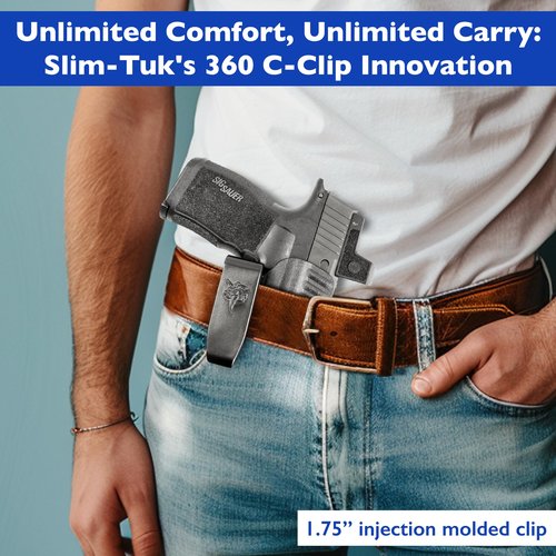 DeSantis Slim Tuk IWB Holster - Holster for Sig P365, Conceal Carry, Kydex IWB, Compatible with the SIG SAUER P365, P365 SAS, and P365 W/ RED DOT - Black, Ambidextrous