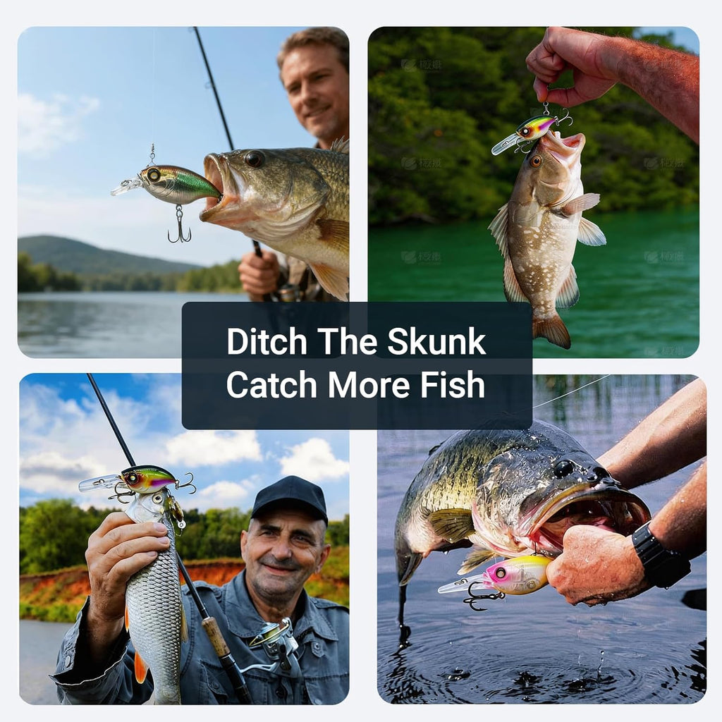 Stonefish Deep Diving Crankbait - Sinking Bass & Trout Fishing Lure | Saltwater Tackle PZ11-FT