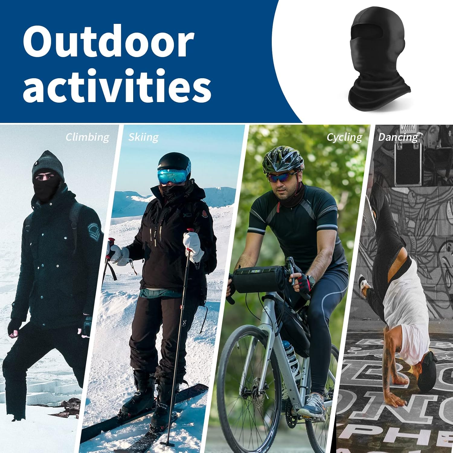 YESLIFE Balaclava Ski Mask - Winter Face Mask for Men & Women | Ideal for Skiing, Snowboarding & Motorcycling