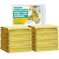 Emergency Blanket (12-Pack) Gold Foil Thermal Blankets 210x160cm – Outdoor, Hiking, Survival