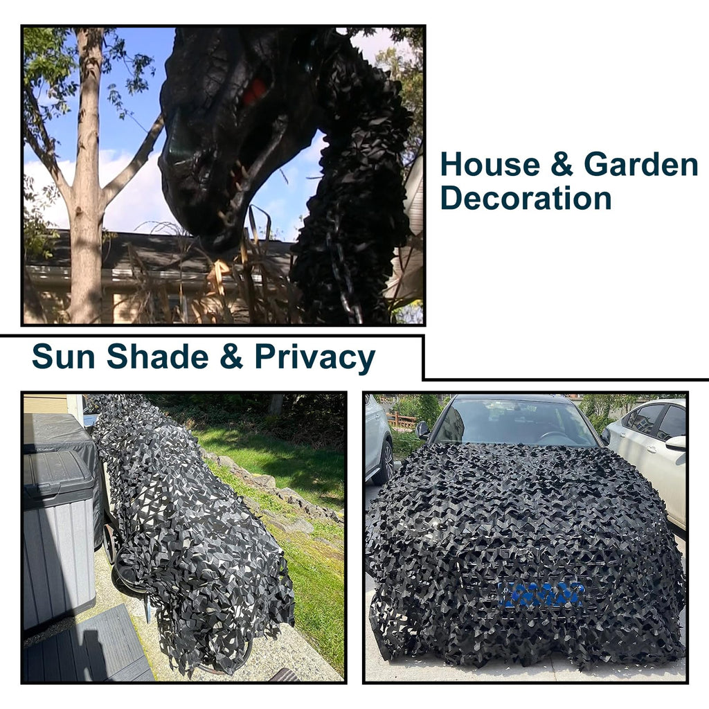Sposuit Camo Netting - Camouflage Mesh Net, Military Camo Net for Hunting Bulk Roll, Camouflage Tarp Sunshade for Party Decorations, Sunshade, Camping Ghillie Netting