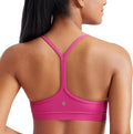 CRZ YOGA Y-Back Sports Bra for Women - Padded Low Impact Workout Top in Butterluxe Fabric