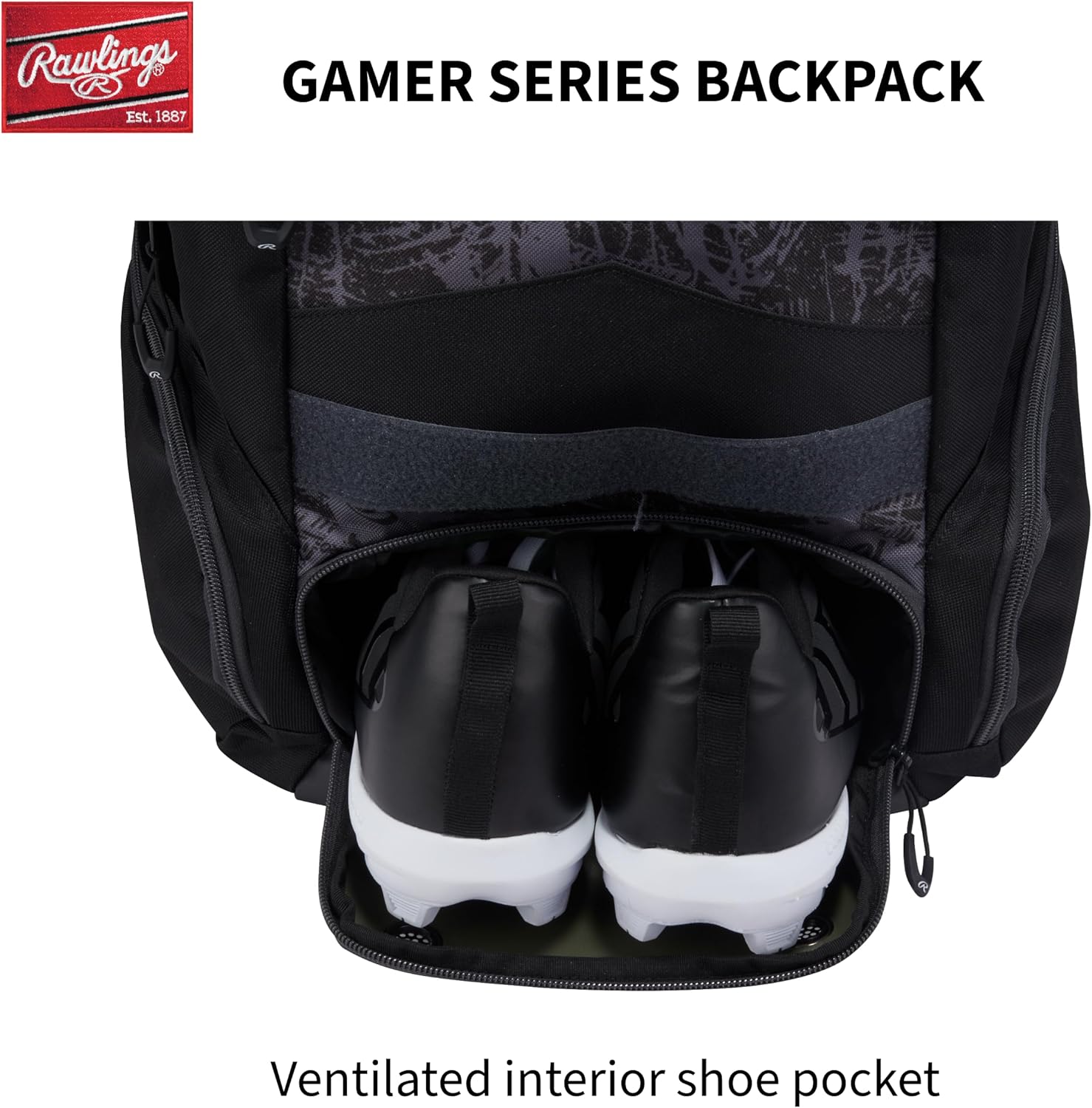Rawlings Gamer Series Backpack - Durable Equipment Bag for Baseball/Softball | Multiple Colors Available