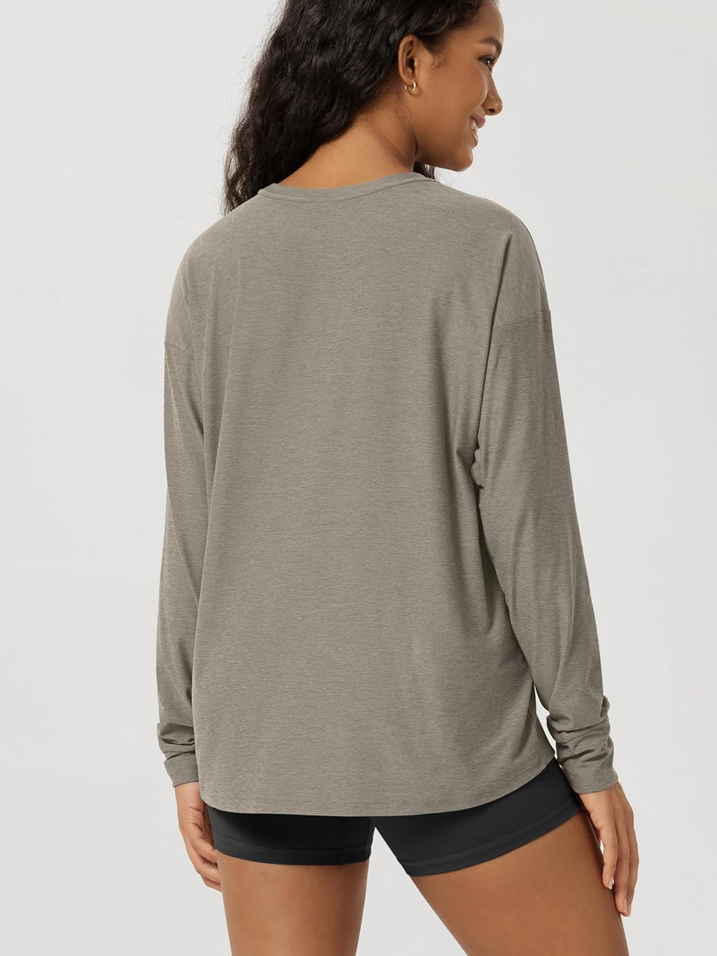 ODODOS Women's Long Sleeve Tee - Ultra Soft odSTRATUM Tech Performance Top | UPF 50+ Crew Neck