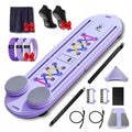 AVOCARDIO Foldable Pilates Reformer Board - Multifunctional 10-in-1 Set - Home Workout Equipment - Portable Home Gym Pilates Kit with Towel, Resistance Bands and Pilates Socks - Push Up and Abs Board