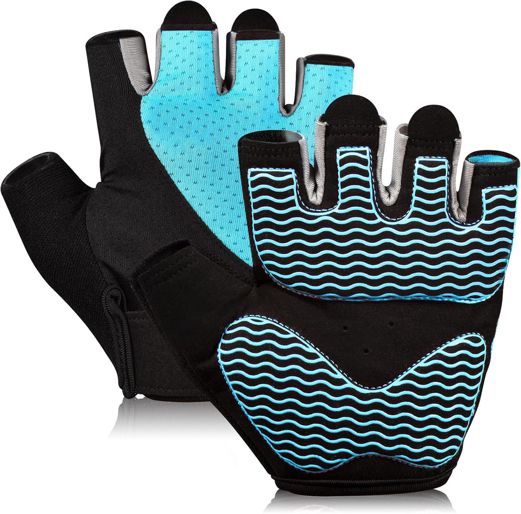 Skiennix Workout Gloves for Women - Breathable Fingerless Weight Lifting Gloves with Non-Slip Silicone Padding | Available in 4 Sizes
